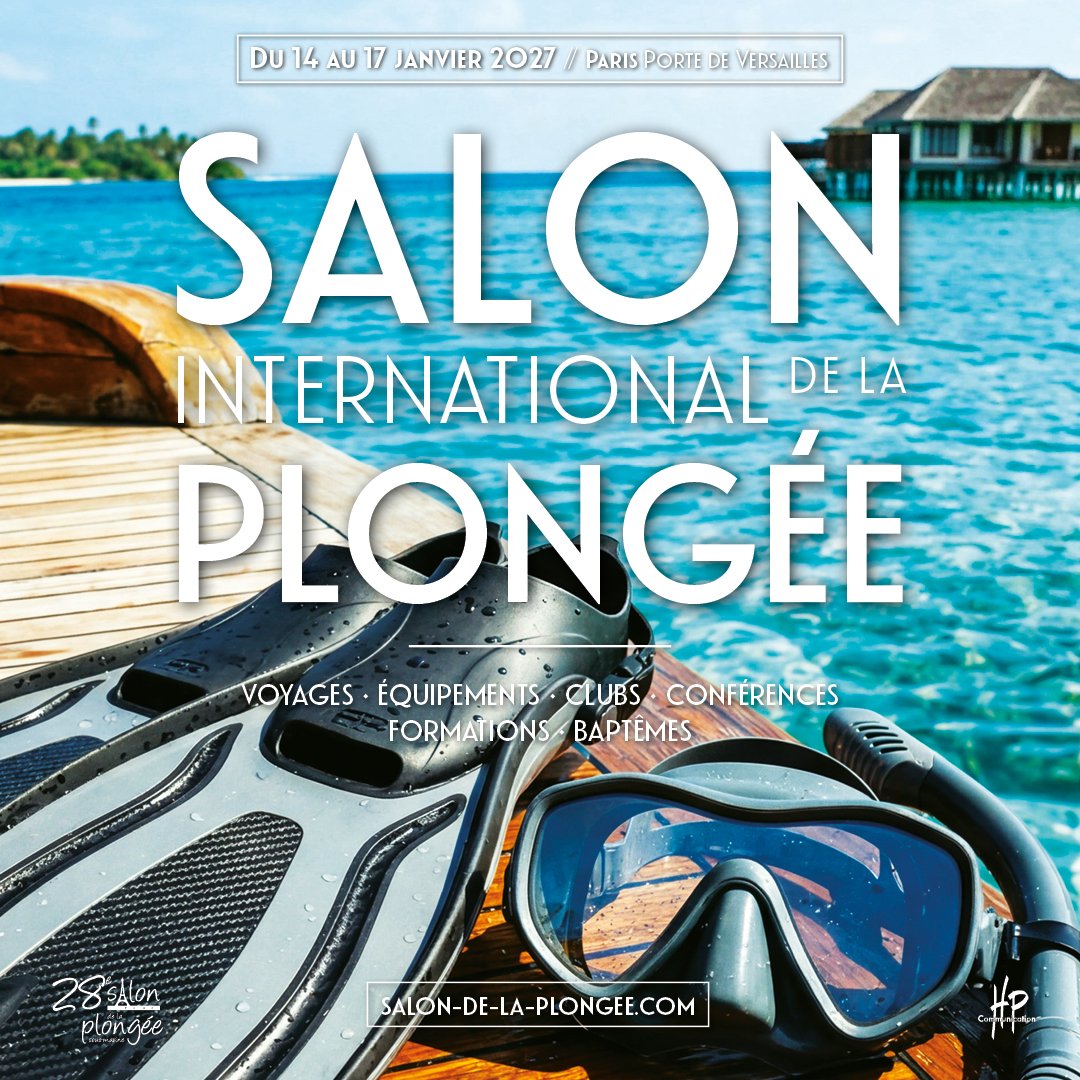 Salon international de la plongée 2027, du 14 au 17 janvier à Paris Porte de Versailles